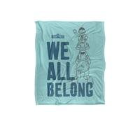 Sesame Street We All Belong Silky Touch Super Soft Throw Blanket 152 X 127 cm in White Sesame Street White 152 X 127 cm