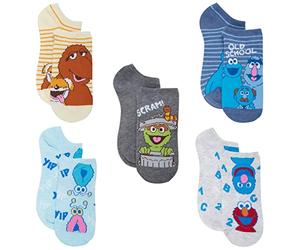 Sesame Street womens 5 Pack No Show Socks, Assorted Stripe, 8-10 UK