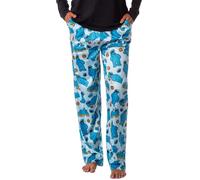 Sesame Street Women's Cookie Monster Enjoy Life Tossed Print Sleep Pajama Lounge Pants, Blue, XXL