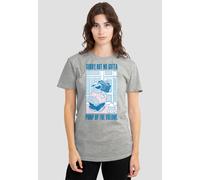 Sesame Street Women's Cookie Monster Pump Up The Volume T-Shirt, Athletic Heather in Grey | Size: XL Sesame Street Grey XL