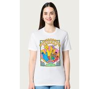 Sesame Street Women's NeighborhoodCookie Monster & Co Relaxed Fit T-Shirt in White | Size: Large Sesame Street White L