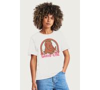 Sesame Street Women's Snuffle Cise WithMr Snuffleupagus Relaxed Fit T-Shirt in White | Size: Medium Sesame Street White M