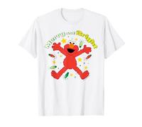 Sesame Street Xmas Elmo Christmas Cuddle Merry Retro Bright T-Shirt