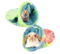 Sesaver 2 Pcs Guinea Pig Snuggle Sack Comfortable Guinea Pig Hideout Portable Hamster Sleeping Bag for Rabbit Bunny Chinchillas Rat Squirrel Hedgehog Cage Accessories