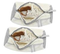 Sesaver 2Pcs Shoe Washing Machine Bag, Trainer Washing Machine Bag with Zipper and Hook, 360° Deep Cleaning Reusable Laundry Shoes Bags for Sneakers Canvas Tennis Running Shoes 39x19 cm