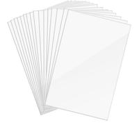 Sesaver 30Pcs Iron on Adhesive Sheets,20 x 30 cm White Clear Double Sided Fusing Sheets PET Self-Adhesive Tape Sheet TPU Fabric Fusing Sheet for Clothing Repair for Sewing and DIY Craft