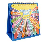 Sesaver Children's Feelings and Emotions Book Fun Feelings Flip Book for Kids Practical Emotional Learning Flipbook Multipurpose Emotions Flip Books for Home Classroom
