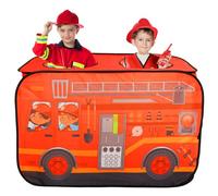 Sesaver Pop Up Tents for Kids, Waterproof Foldable Kids Pop Up Play Tent - Pretend Playhouse Indoor Outdoor Gamehouse Toy Hut Toy Present Suitable for Boys Girls Toddlers Playing (Fire truck 2)