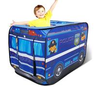 Sesaver Pop Up Tents for Kids, Waterproof Foldable Kids Pop Up Play Tent - Pretend Playhouse Indoor Outdoor Gamehouse Toy Hut Toy Present Suitable for Boys Girls Toddlers Playing (Police Car 1)