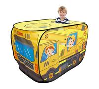 Sesaver Pop Up Tents for Kids, Waterproof Foldable Kids Pop Up Play Tent - Pretend Playhouse Indoor Outdoor Gamehouse Toy Hut Toy Present Suitable for Boys Girls Toddlers Playing (Engineering vehicle)