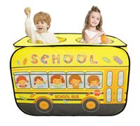 Sesaver Pop Up Tents for Kids, Waterproof Foldable Kids Pop Up Play Tent - Pretend Playhouse Indoor Outdoor Gamehouse Toy Hut Toy Present Suitable for Boys Girls Toddlers Playing (School bus)