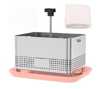 Sesaver Tofu Press Stainless Steel Upgraded Deep Press Design with Tofu Presser Towel and Drip Tray for Paneer Maker Cheese Presser Homemade Yogurt and Improved Flavor Texture