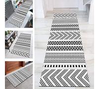 SESOUK Runner Rug for Hallway Non-slip Modern Geometry, Runners Carpet Corridor Kitchen Living Room Bedroom Hotel Commercial Floor Mats(Size:80×350cm,Color:A)