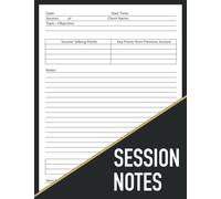 Session Notes Notebook: Session Notebook For Therapists