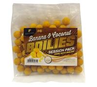 Session Pack 15 mm Banana & Coconut Boilies - Yellow, 200 g