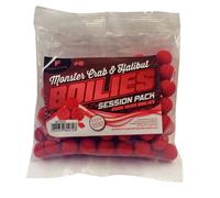 Session Pack 15 mm Monster Crab & Halibut Boilies - Red, 200 g