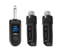 Sessleger UHF XLR Adapter System Wireless Microphone Transmitter Receiver for Dynamic Microphone Guitar Audio Mixer PA System