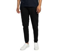 BOSS Mens Sestart Cotton-Terry Tracksuit Bottoms with Logo Patch Black