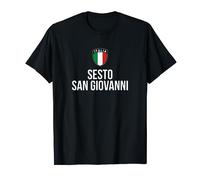 Sesto San Giovanni Italia Flag Shield Lombardia Roots T-Shirt