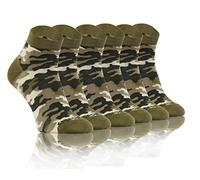 Sesto Senso 3 Pack Socks Crazy Funky Oddsocks Funny Colorful Short Cotton Women Men Camouflage 39-42 Moro