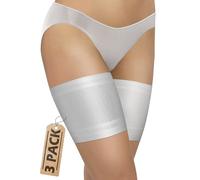 Sesto Senso 3 Pack Thigh Bands Anti-Chafing Sexy Smooth 4 Strips of Silicone Black 70-75 XL 14