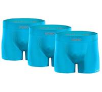 Sesto Senso Boxer Shorts 3 Pack Men Seamless Comfortable Briefs Trunks Basic Underpants Underwear UOMO L/XL Turquoise