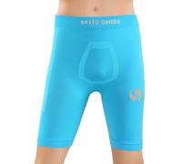 Sesto Senso Boy's Cycling Shorts Undershorts Sports Tight Basic Base 2XS/XS Light Blue
