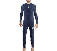 Sesto Senso Boy's Thermo Set Long Sleeve T-shirt Long Leggings Thermo Underwear Basic Base 4XS/3XS Dark Blue