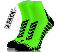 Sesto Senso Colourful Sports Socks Women Men Sneaker Cotton Running 3 Pairs 35-38 Green