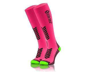 Sesto Senso Compression High Socks Women Men Sport Running 1-3 Pairs 3-6 Pink