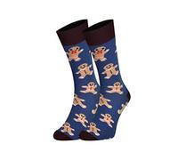 Sesto Senso Funny Socks Women Men Cotton Fancy Patterned Colourful Crazy Oddsocks Mid Calf Socks Cookie Biscuit 39-42 7-10 Cookies