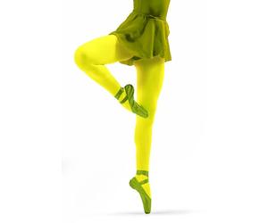 Sesto Senso Girl's Tights 40 Den Colourful Opaque Microfibre Neon Yellow 140 cm - 146 cm