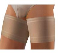 Sesto Senso Men`s Thight Bands Anti-Friction Anti-Rubbing 4 Non Slip Silicon Strips Leg Bands for Men Beige XL 70-75