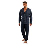 Sesto Senso Mens Pyjamas Button Up Cotton Traditional 2 Piece Set Pjs Classic Style