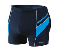 Sesto Senso Mens Swim Aquashorts Swimming Trunks Drawstring Beach Swimwear Shorts BD 357 L Blue