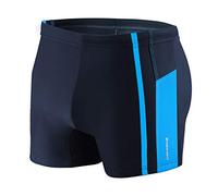 Sesto Senso Mens Swim Aquashorts Swimming Trunks Drawstring Beach Swimwear Shorts BD 364 L Blue