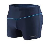 Sesto Senso Men's Swim Boxer Shorts Swim Aquashorts Drawstring Beach Shorts BD 314 4XL Dark Blue