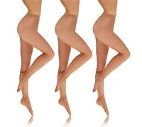 Sesto Senso Sheer to Waist Tights Women 8 DENIER 3 Pack Thin Glatt Pantyhose XL Diano 3pack