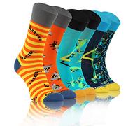 Sesto Senso Socks Crazy Funny Colorful Cotton Women Men 3 Pack Patterned Mismatched Funky Grasshopper Bee Praying Mantis 43-47 3 Insects