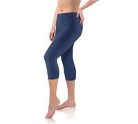 Sesto Senso Women's Leggings Length 3/4 Viscose Girls Colorful Pants Sports Fitness Yoga 4XL Dark Blue