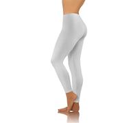 Sesto Senso Women's Leggings Long Cotton Girls Colorful Pants Sports Fitness Yoga 4XL/48 White
