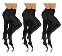 Sesto Senso Womens Tights 6 pack Coloured Microfibre Semi Opaque 40 Den Black 3 MSET 1