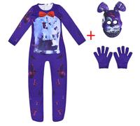 (Set 1, 7-8 Years) Five Nights At Freddy FNAF Costume Christmas Party Kids Fancy Cosplay Outfits UK