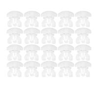 (Set 1, One size) Curtain Rails Accessories Set of 20/40Pcs White Plastic Curtain Track Stoppers Drapery Rails Sliding Gliders Fasteners