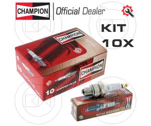Set 10 Pcs Spark Plug Champion L82C = NGK B7HS Minarelli V1,V1A,V1KS,Aw 12,7MM