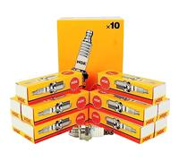 Set (10pcs) NGK Standard Spark Plugs Stock 1098 Nickel Core Tip Standard 0.040in BR7HS-10