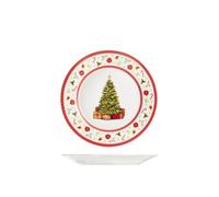 Set 12 fruit plates H&H Classy Xmas Ø20cm in porcelain