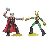 Set 2 figuras Bend and Flex Thor vs Loki Marvel 15cm - Board Game