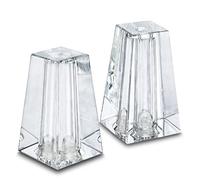 Set 2 Mini Crystal Salt & Pepper Shakers Set,Modern Art Glass Seasoning Bottle Kitchen Decor for Home Restaurant Wedding Creative Housewarming Gift