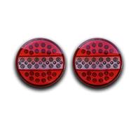 SET 2 x 12V SLIM-LINE LED HAMBURGER REAR LIGHTS MULTI FUNCTION TAIL LAMPS TRUCK TRAILER CAMPER CARAVAN MOTORHOME LORRY